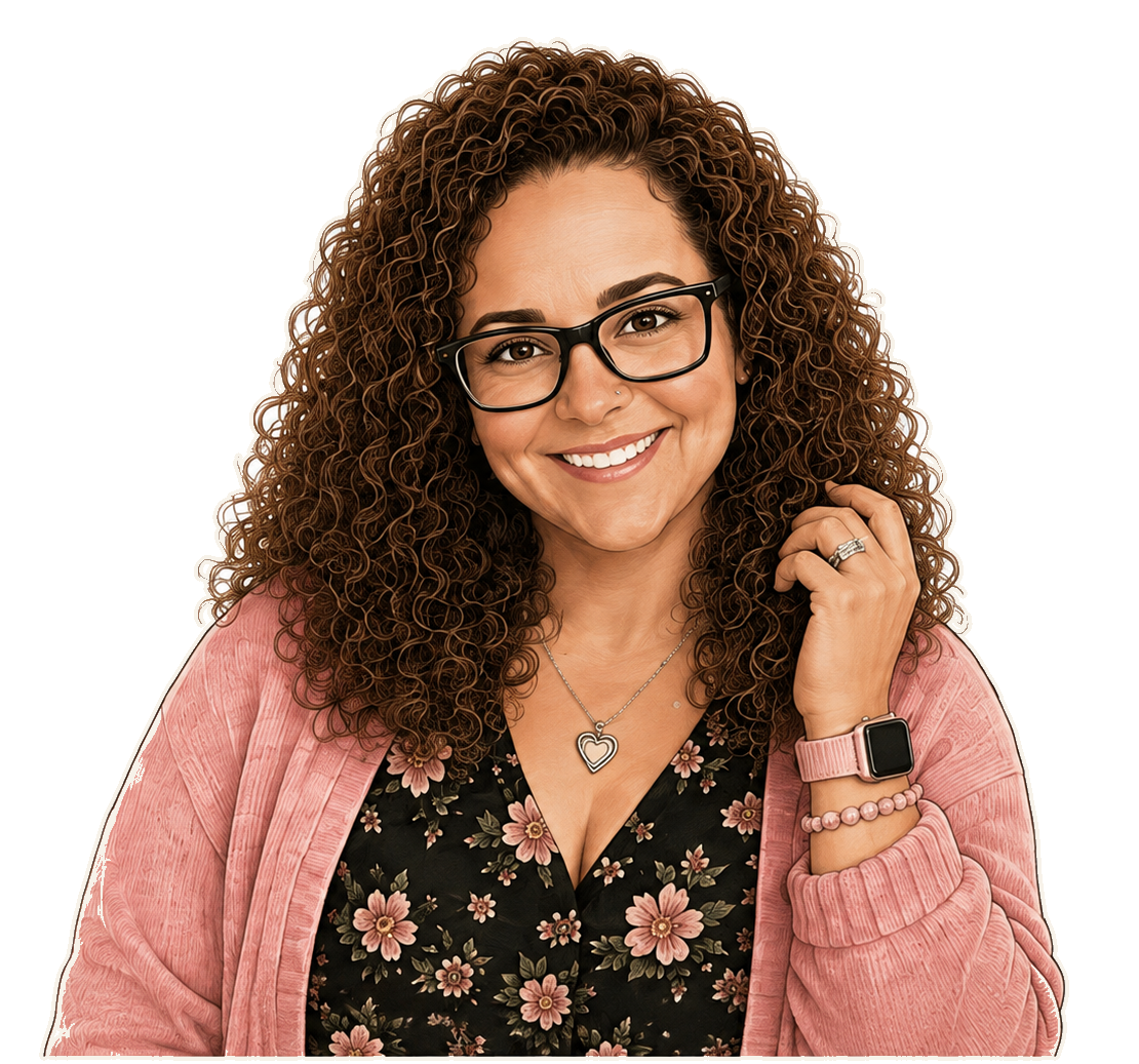 Illustration of Brittany Hill, founder and creative director of Creative Clarity Compass